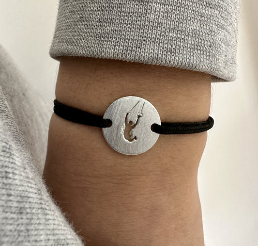 Bracelet MyGYM - Le Gymnaste Plaqué Argent