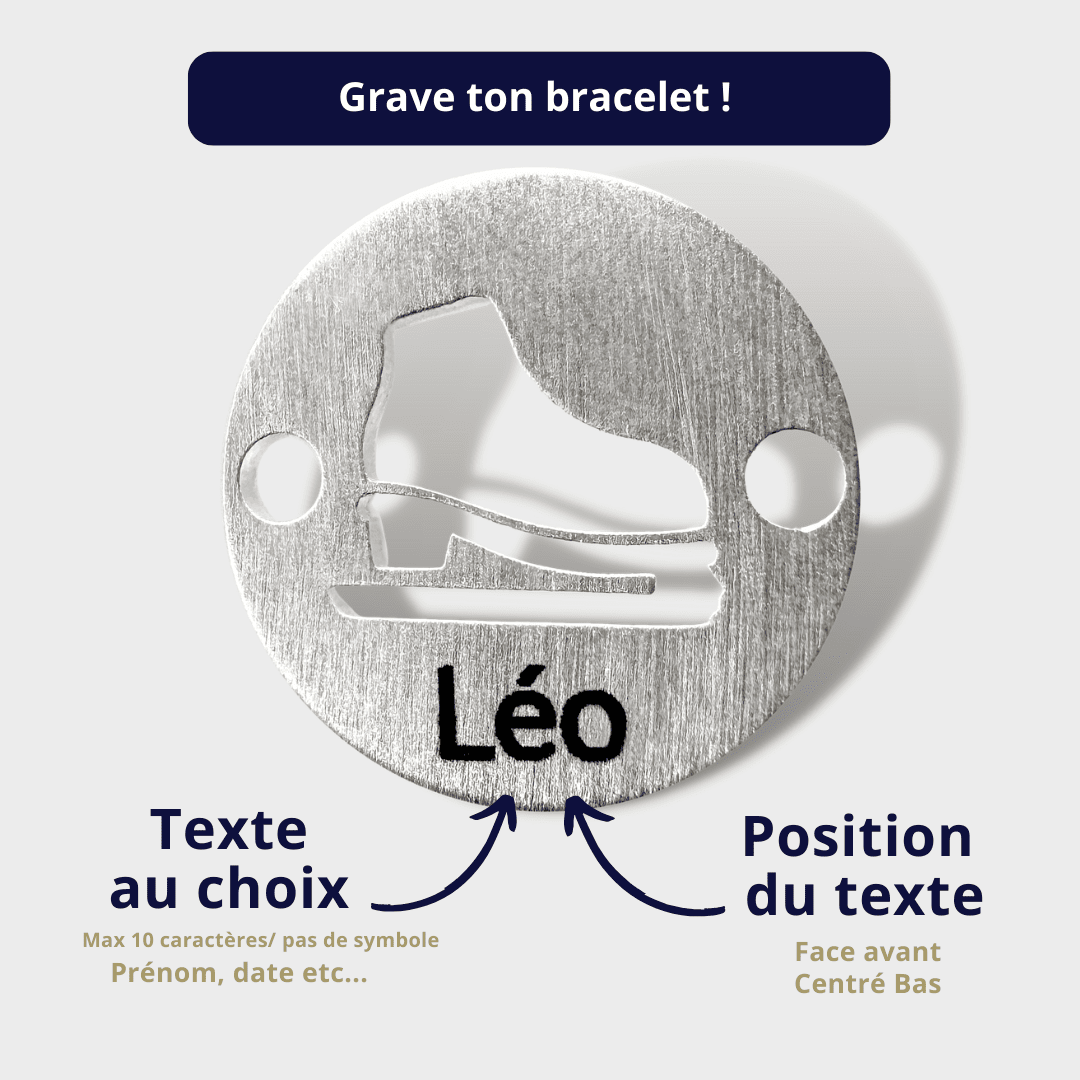 Bracelet MyPADEL - Le Padel Man Plaqué Argent