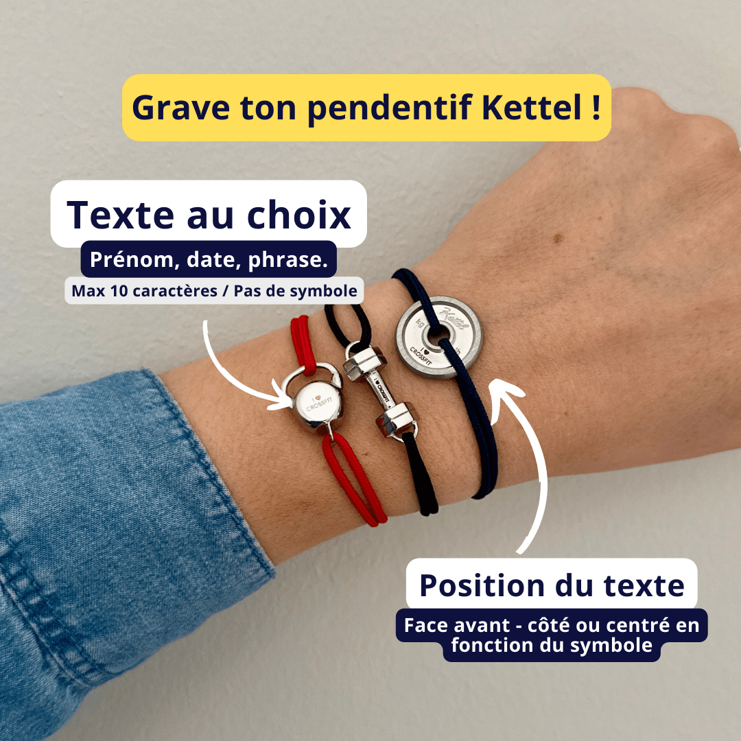 Bracelet Haltère - Argenté