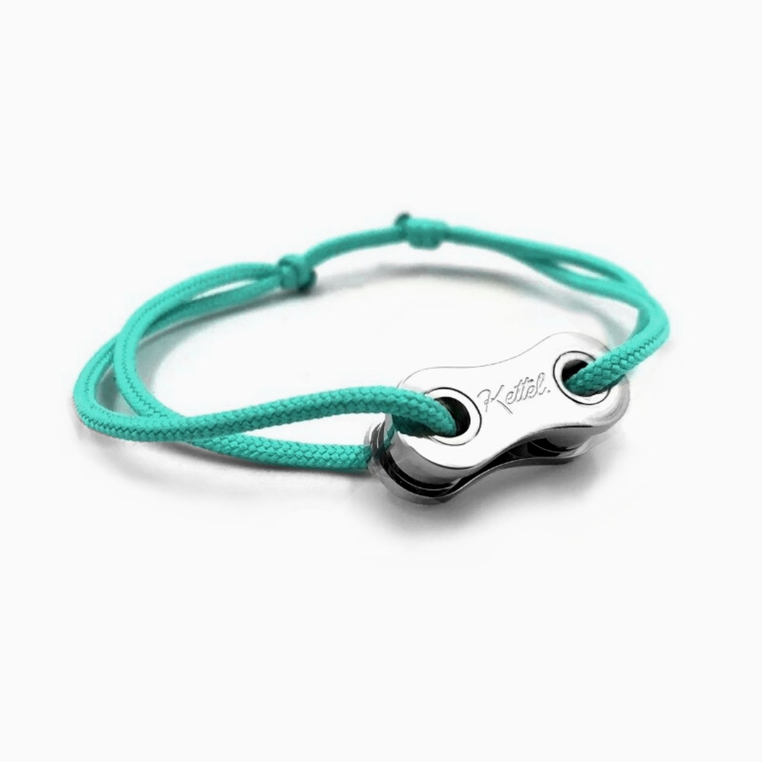 Bracelet Vélo Maillon Plaqué Argent