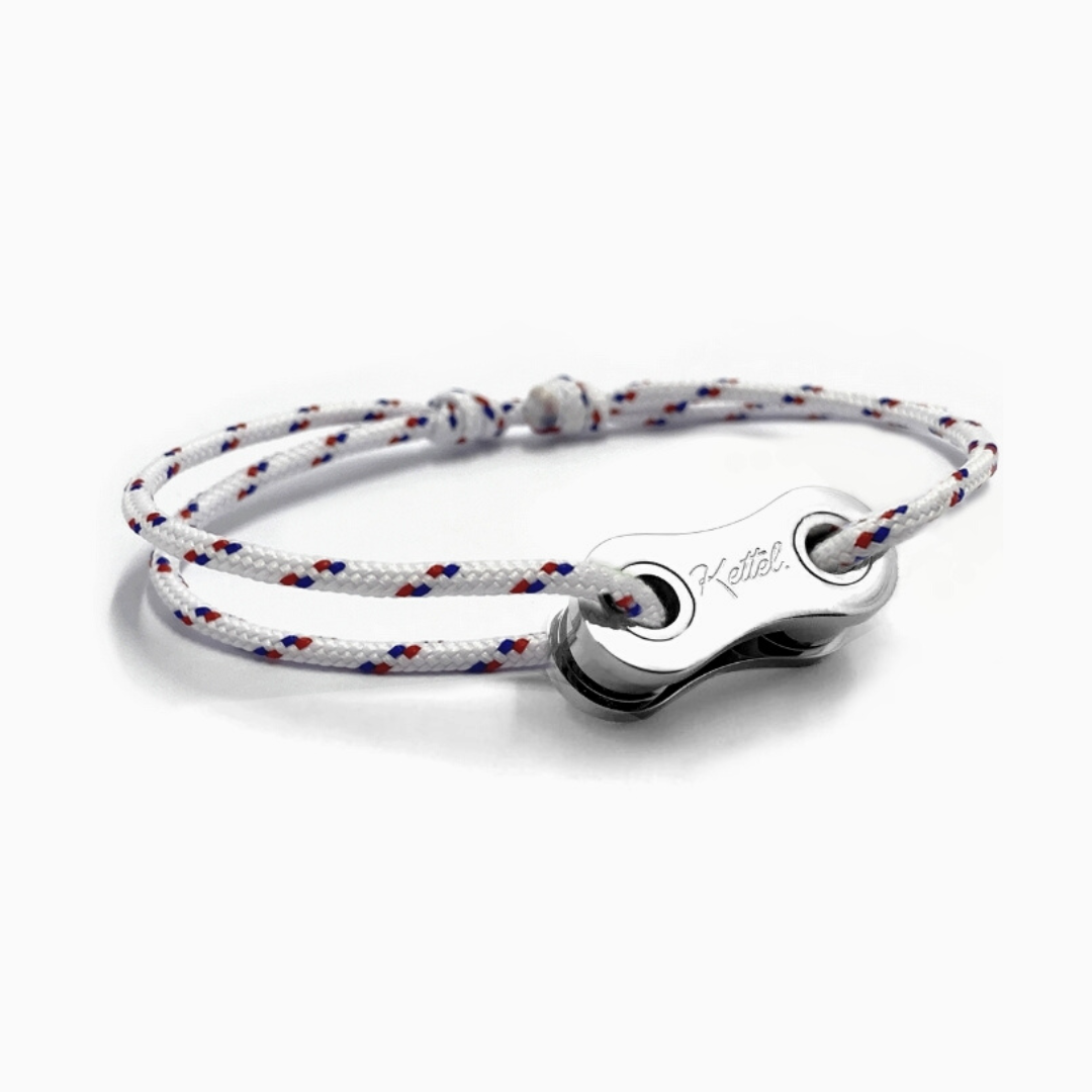 Bracelet Vélo Maillon Plaqué Argent