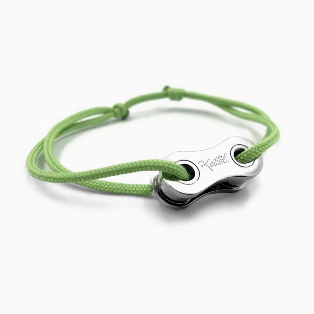 Bracelet Vélo Maillon Plaqué Argent
