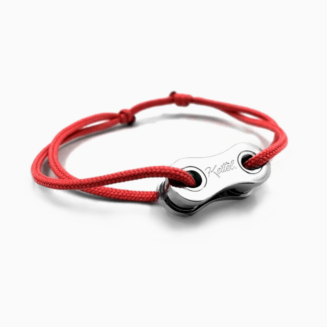 Bracelet Vélo Maillon Plaqué Argent