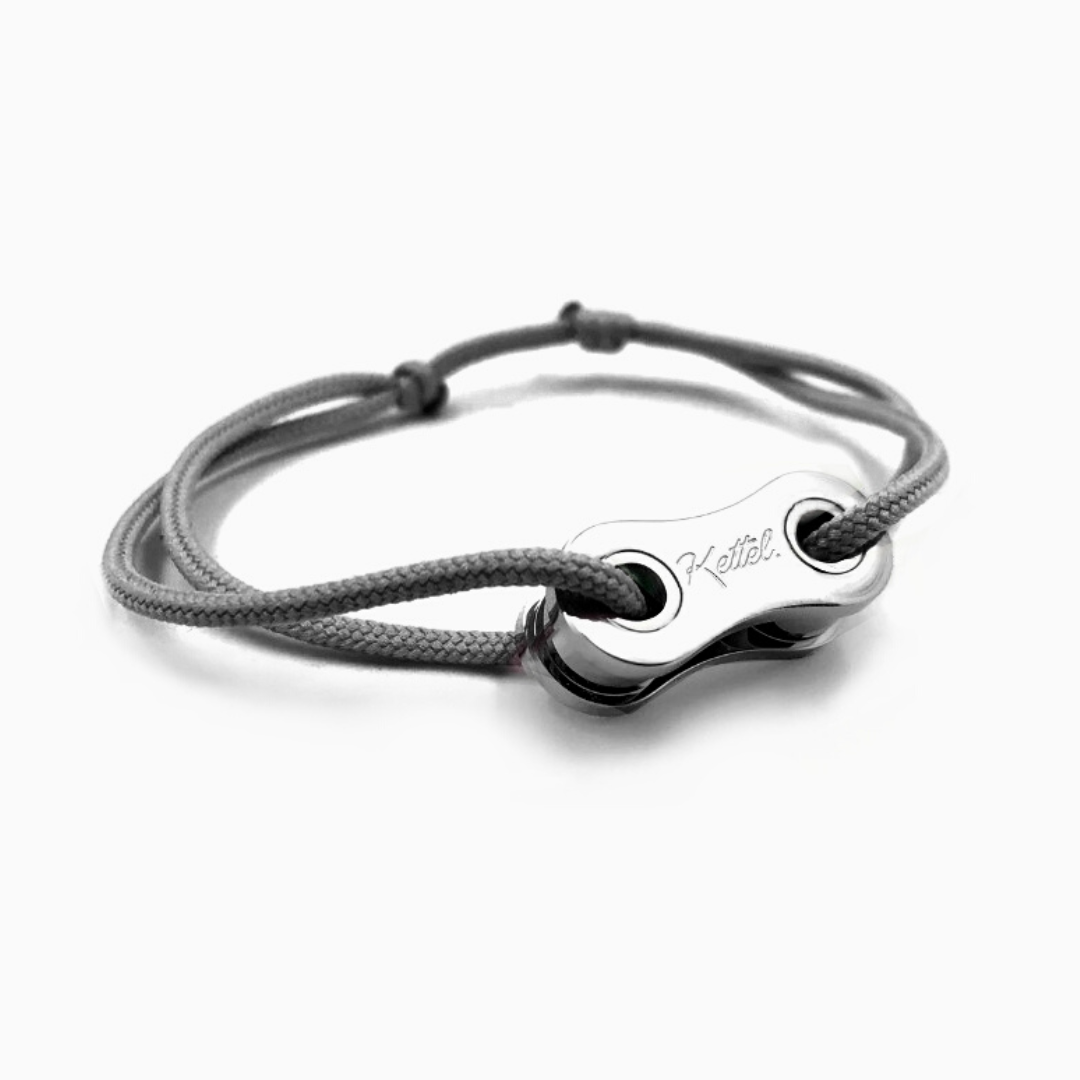Bracelet Vélo Maillon Plaqué Argent
