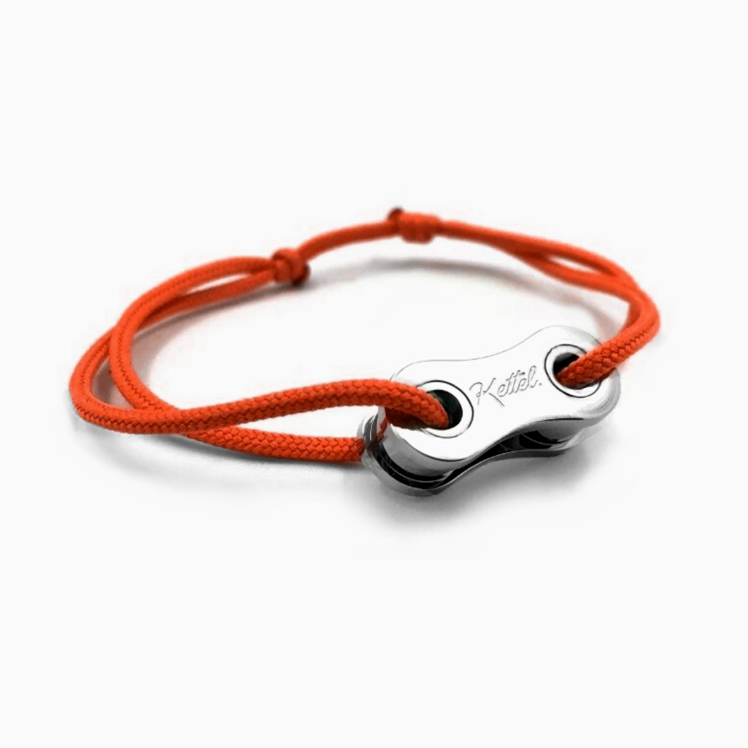 Bracelet Vélo Maillon Plaqué Argent