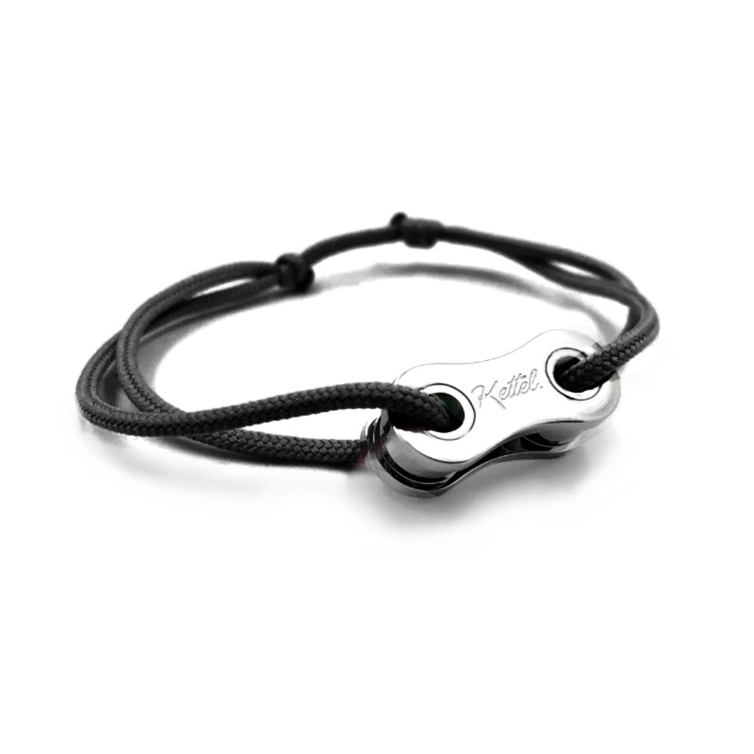 Bracelet Vélo Maillon Plaqué Argent