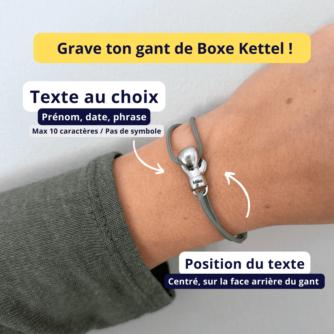 Bracelet Boxe Argent