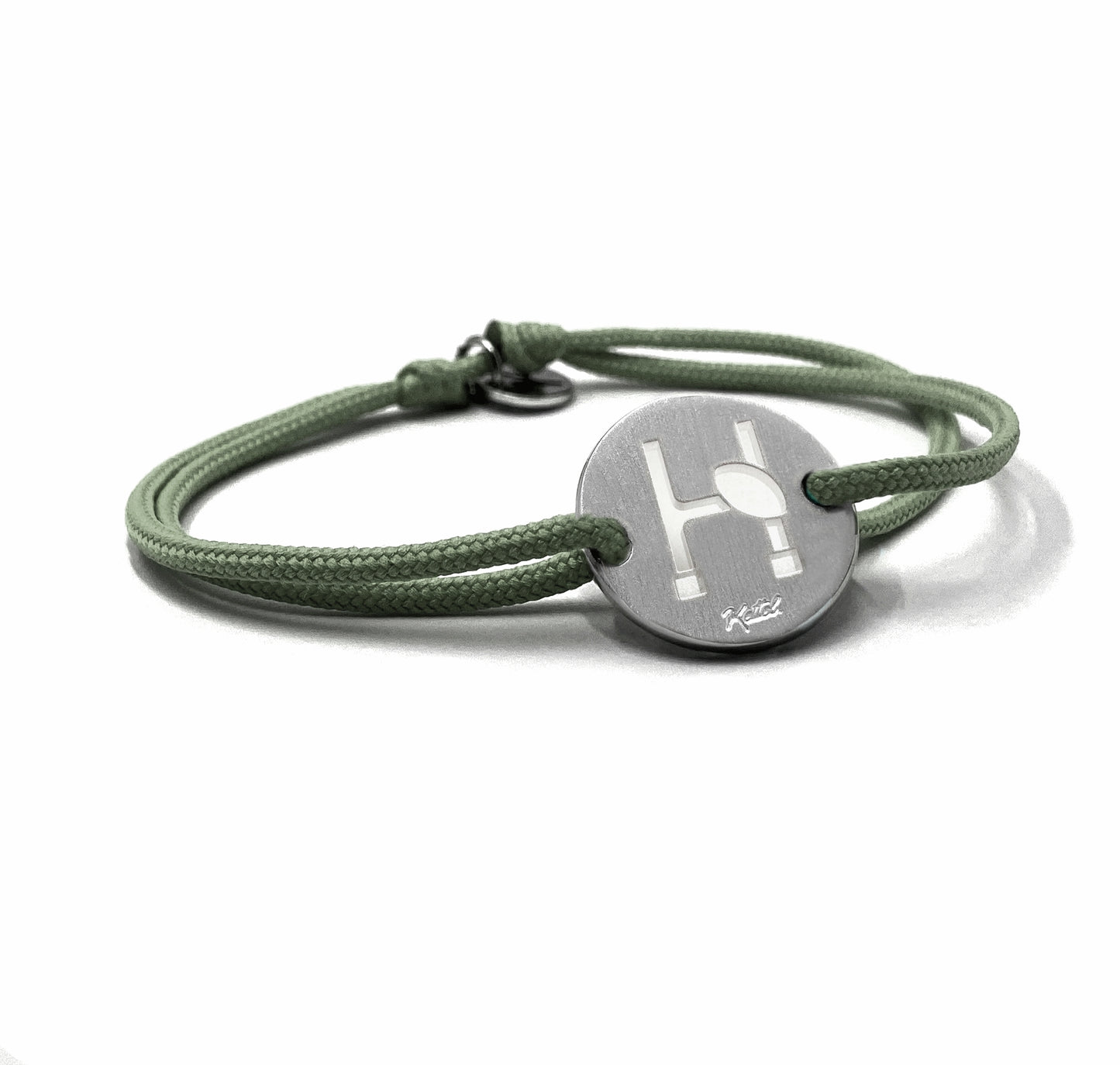 Bracelet MyRUGBY - L'Ovalie Plaqué Argent