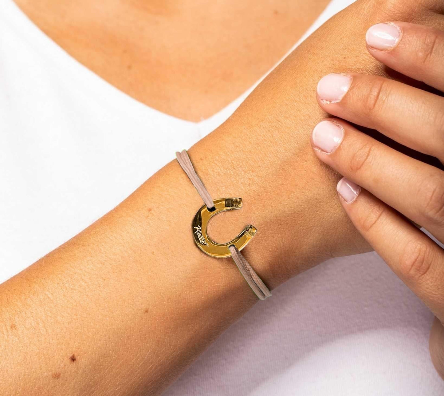 bracelet fer à cheval femme gold