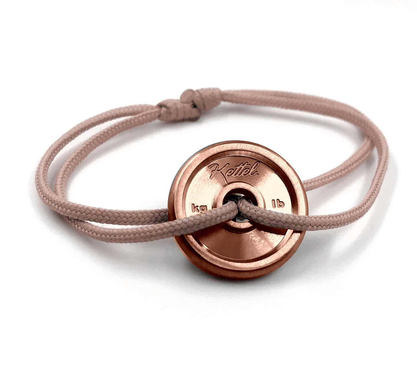Bracelet Disque Olympique - Rose Doré
