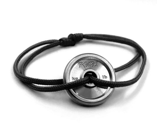 Bracelet Disque Olympique Plaqué argent