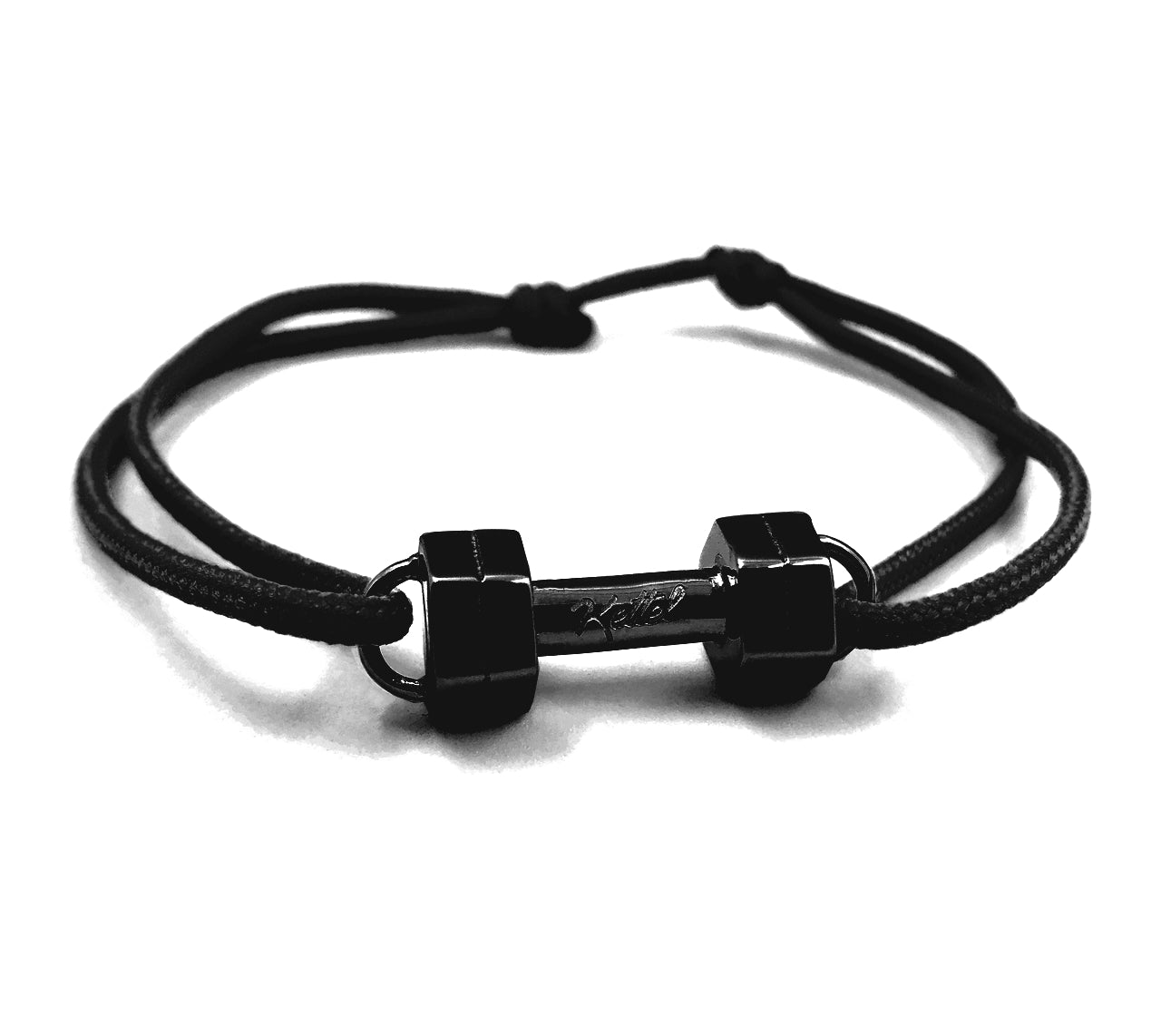Bracelet Haltère - Noir