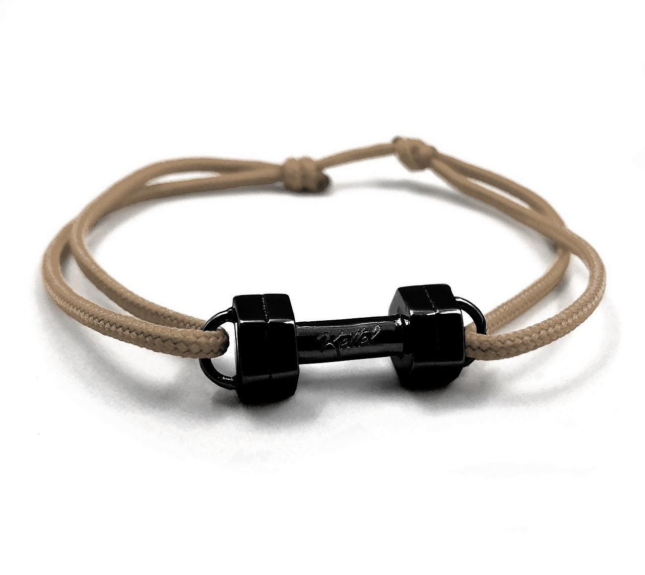Bracelet Haltère - Noir
