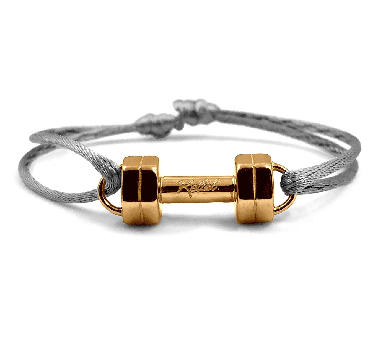 Bracelet Haltère - Doré