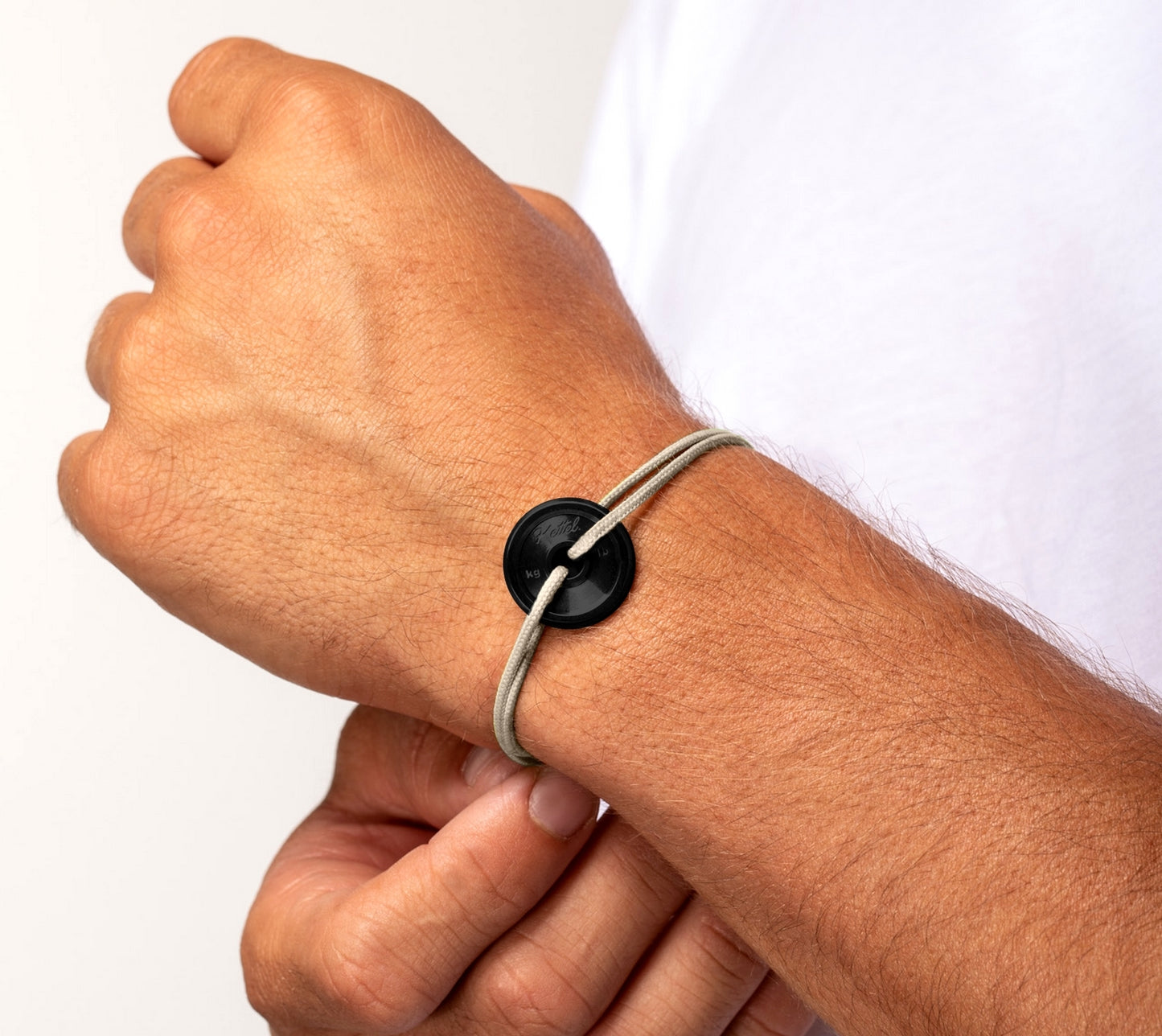 Bracelet Disque Olympique Black Homme