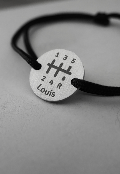 Bracelet PILOTE - Symbole "Levier de vitesse"