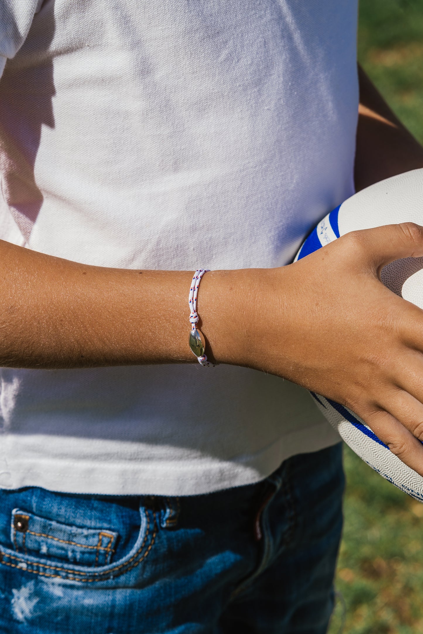 Bracelet Rugby Argent