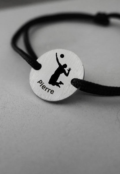 Bracelet Volleyball - Silhouette Volleyeur