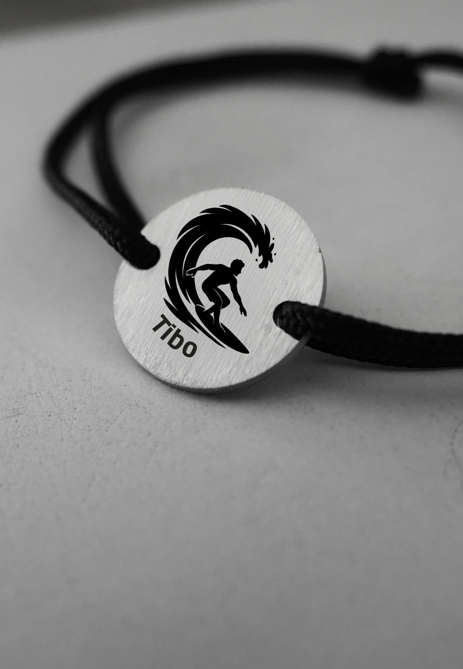 Bracelet MySURF | Silhouette Surfeur