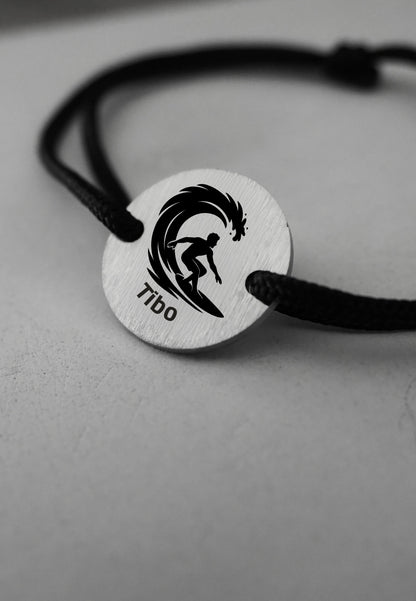 Bracelet MySURF | Silhouette Surfeur