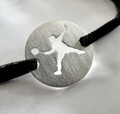 Bracelet MyBADMINTON - Le Badiste  | Plaqué Argent