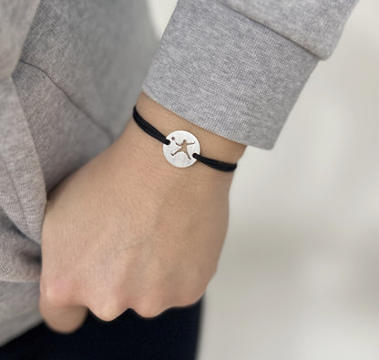 Bracelet MyBADMINTON - Le Badiste  | Plaqué Argent