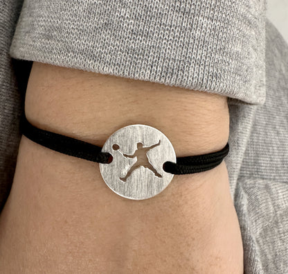 Bracelet MyBADMINTON - Le Badiste  | Plaqué Argent