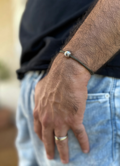 Bracelet Basketball Argent