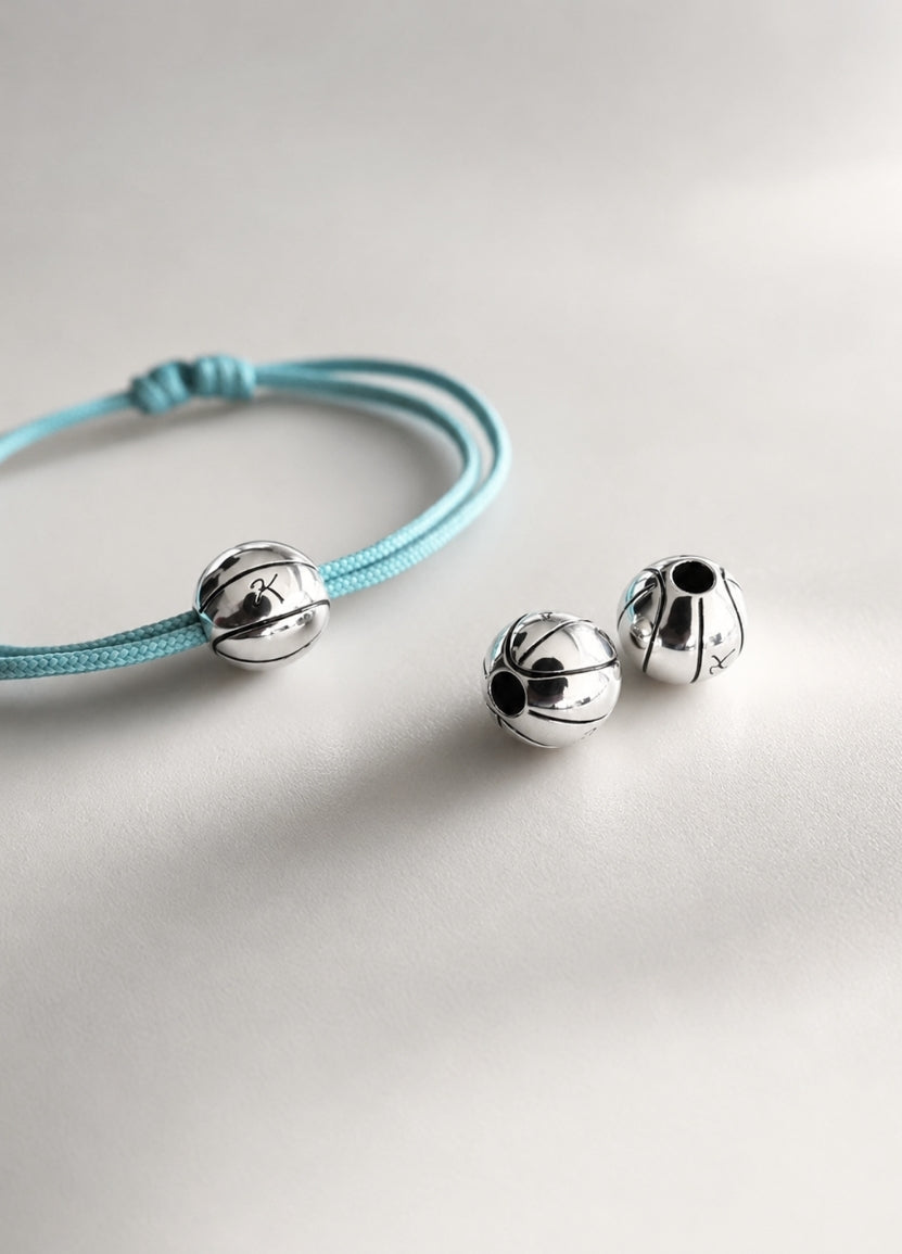 Bracelet Cordon Basketball | Silver