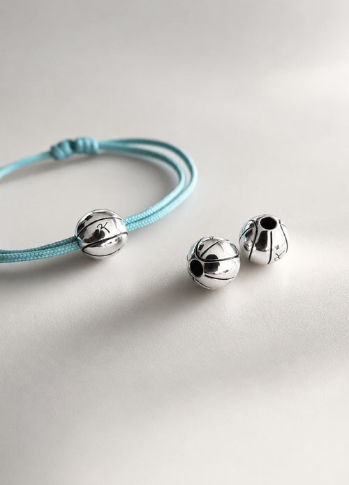 Bracelet Cordon Basketball | Silver