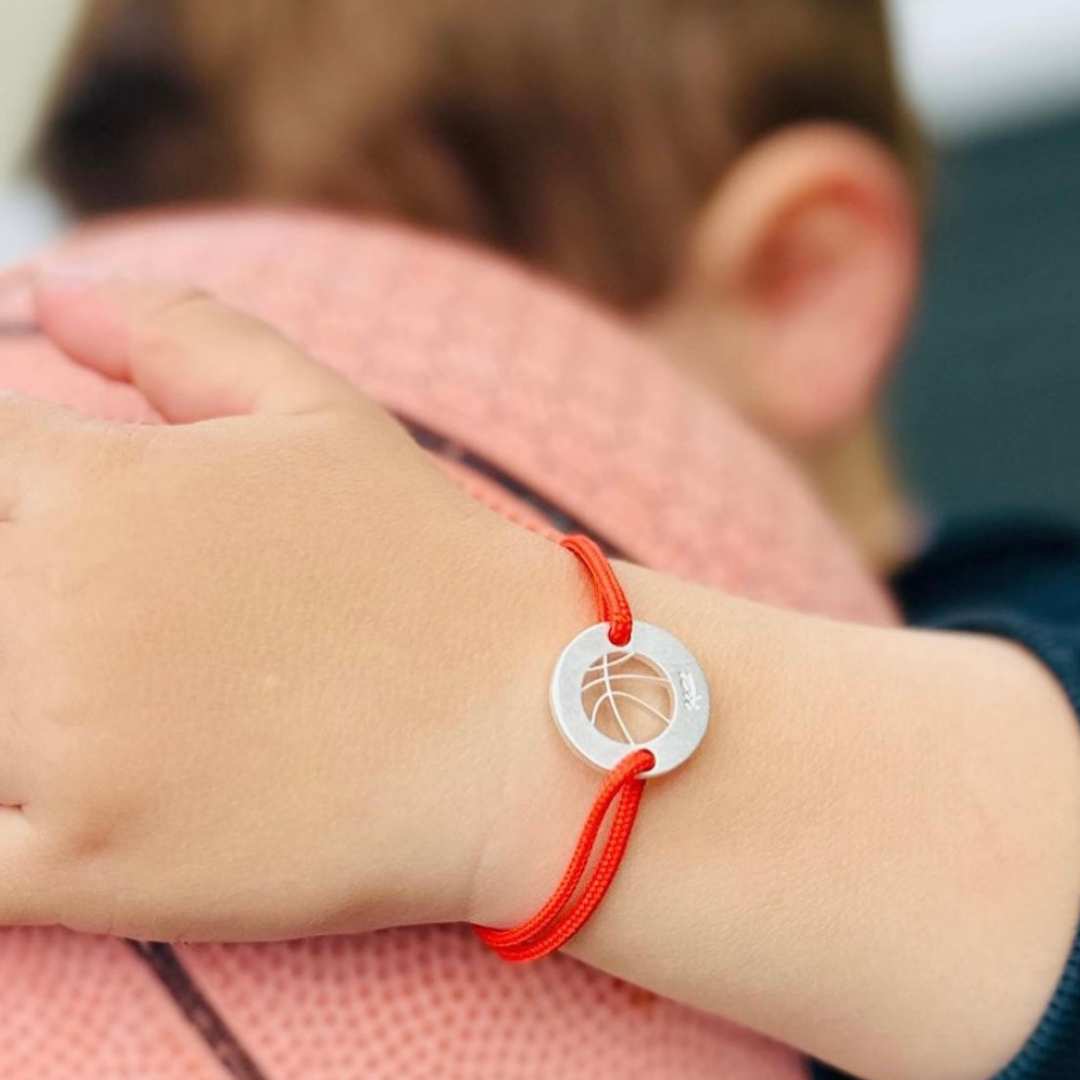 Bracelet MyBASKETBALL - Le Ballon Plaqué Argent