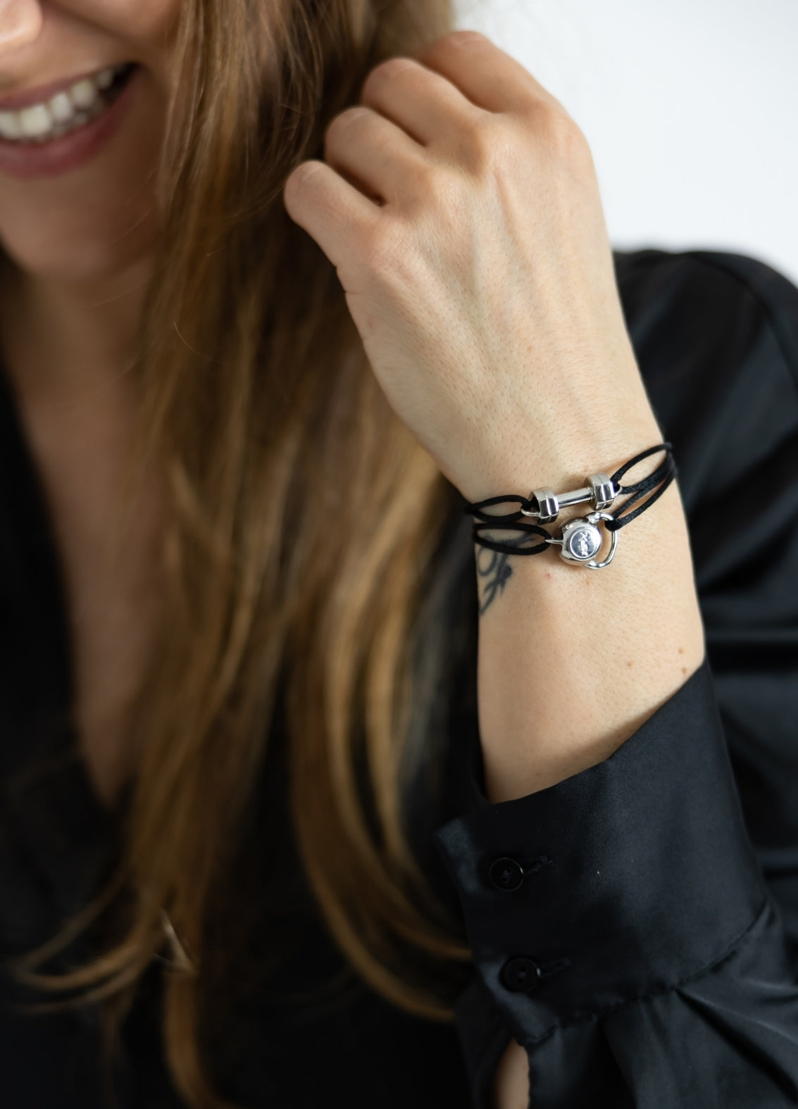 Bracelet Cordon Haltère | Silver