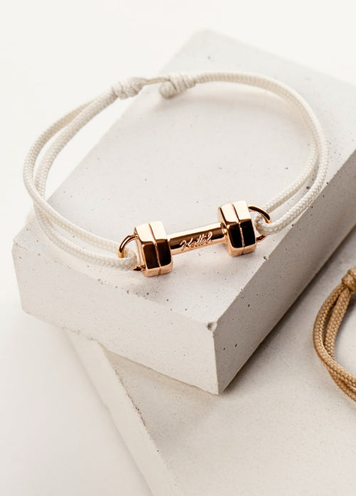 Bracelet Cordon Haltère | Rose Gold