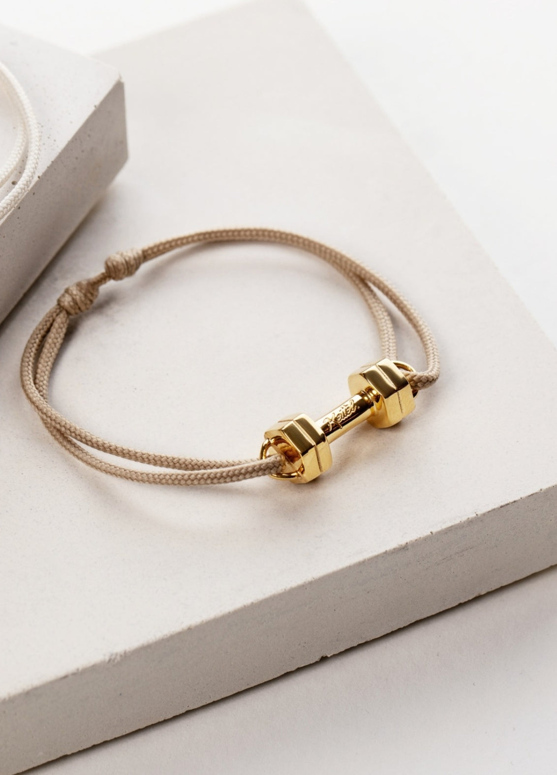 Bracelet Cordon Haltère | Gold