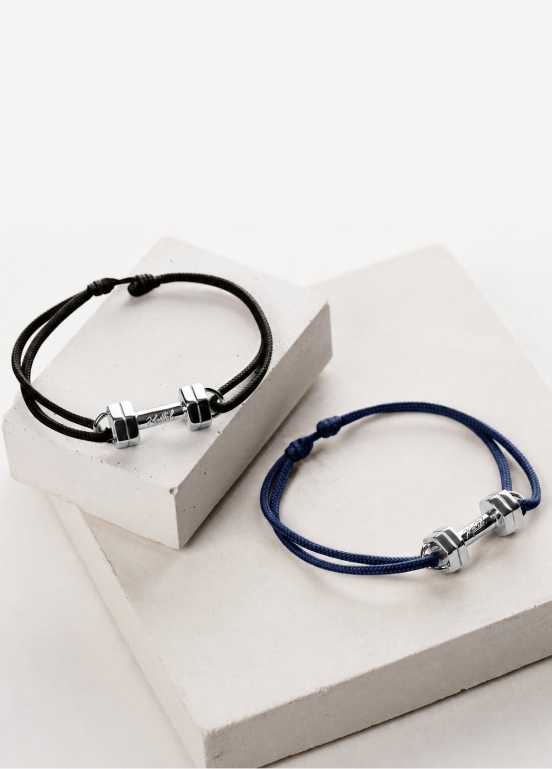 Bracelet Cordon Haltère | Silver