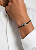 Bracelet Cordon Rugby | Silver