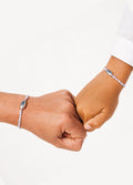 Bracelet Cordon Rugby Mini | Silver