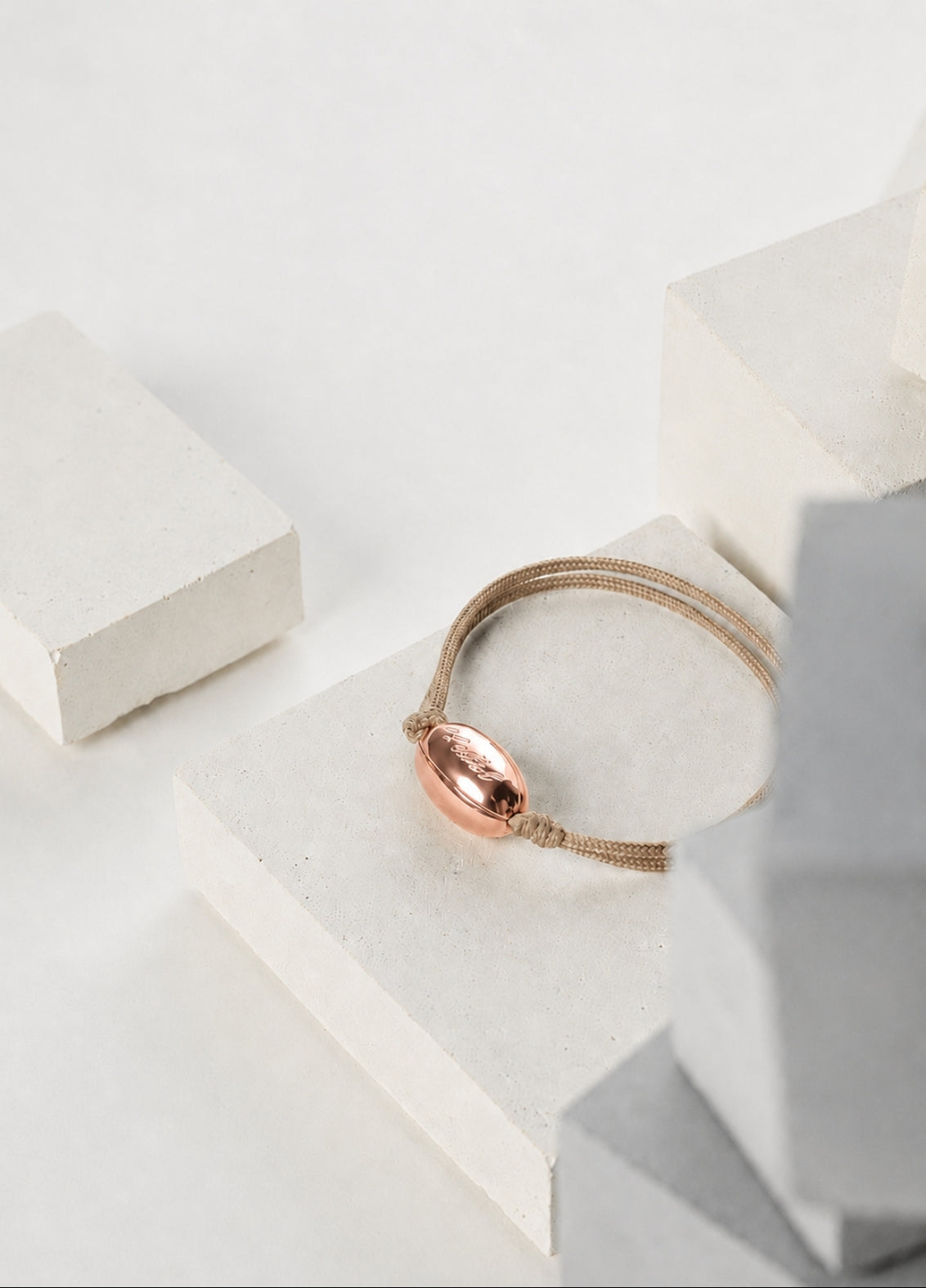 Bracelet Cordon Rugby | Rose Gold