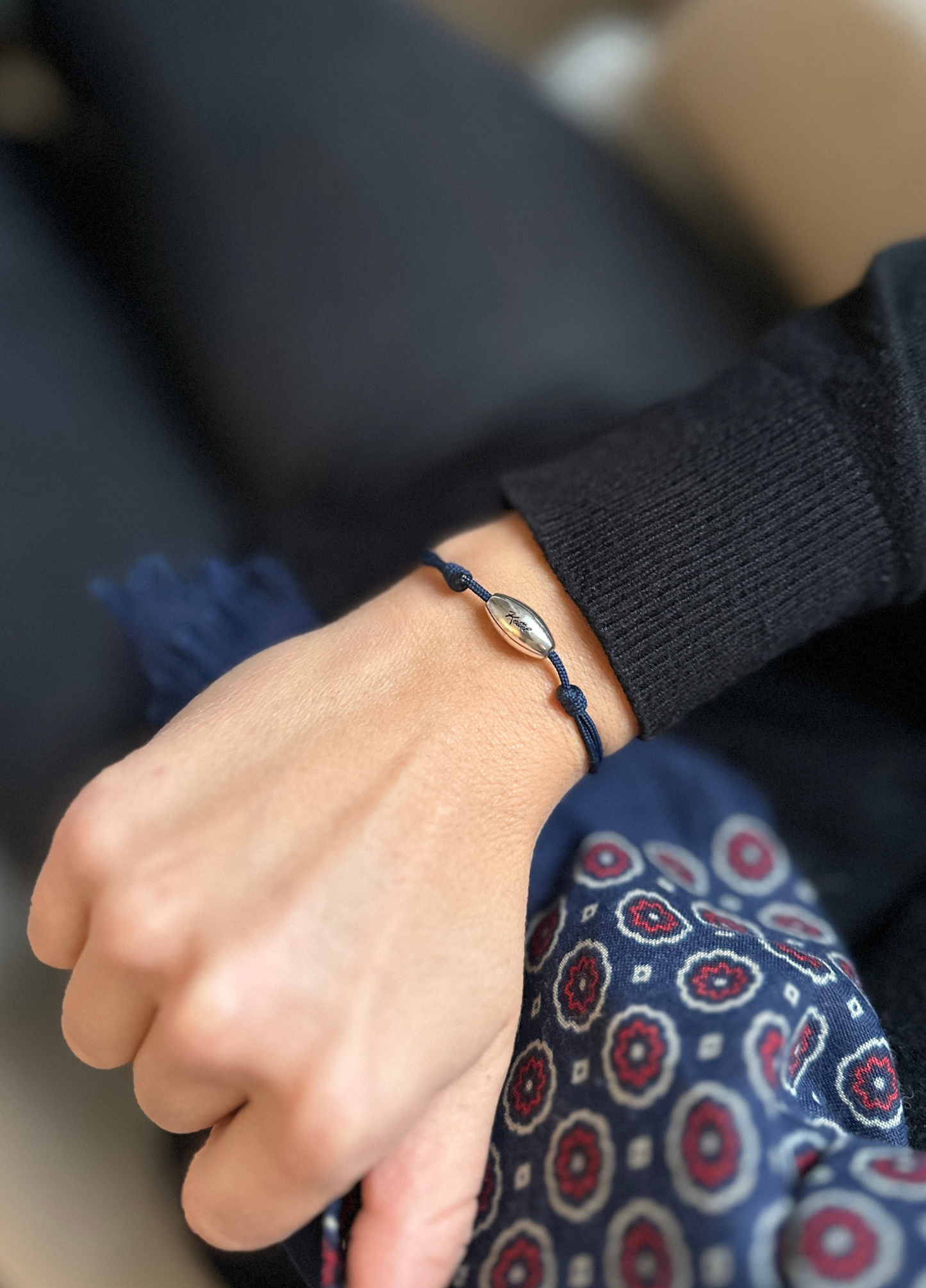 Bracelet Rugby Argent