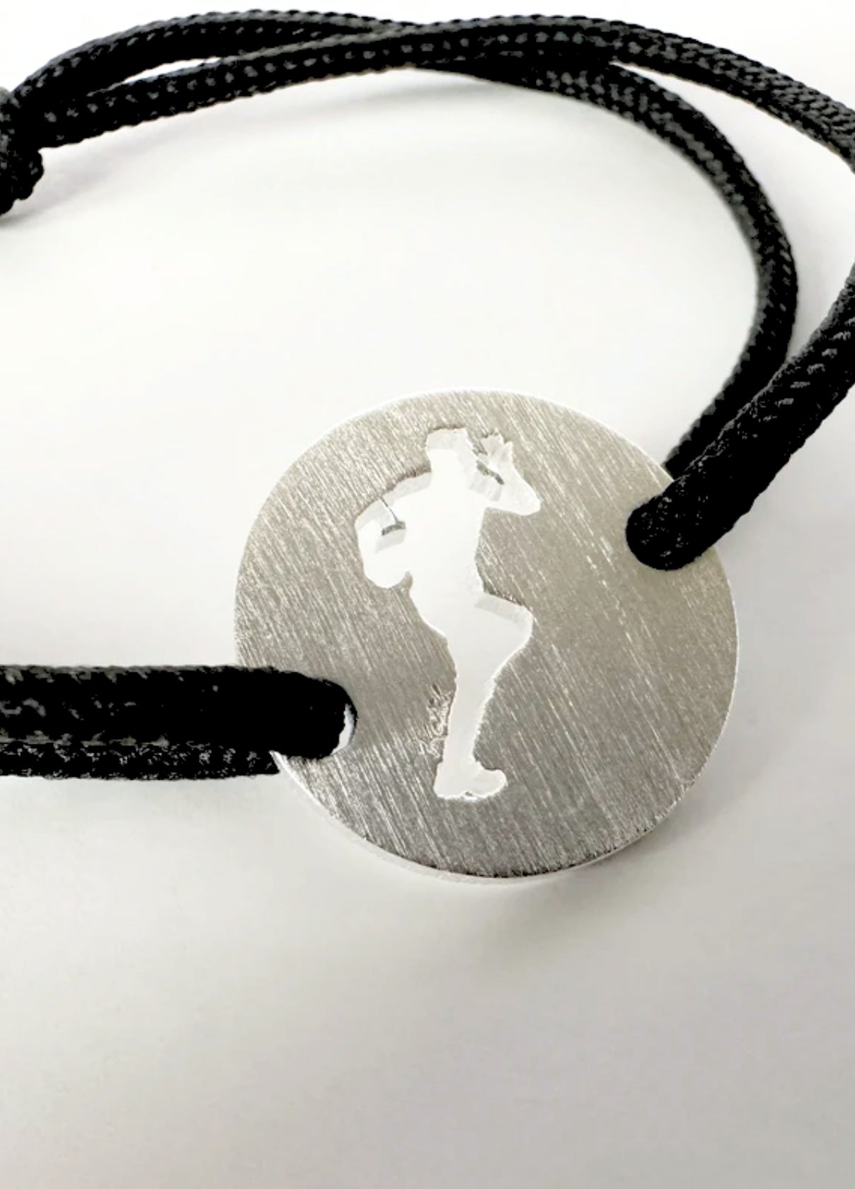Bracelet Cordon MyRUGBY Le Rugbyman | Silver