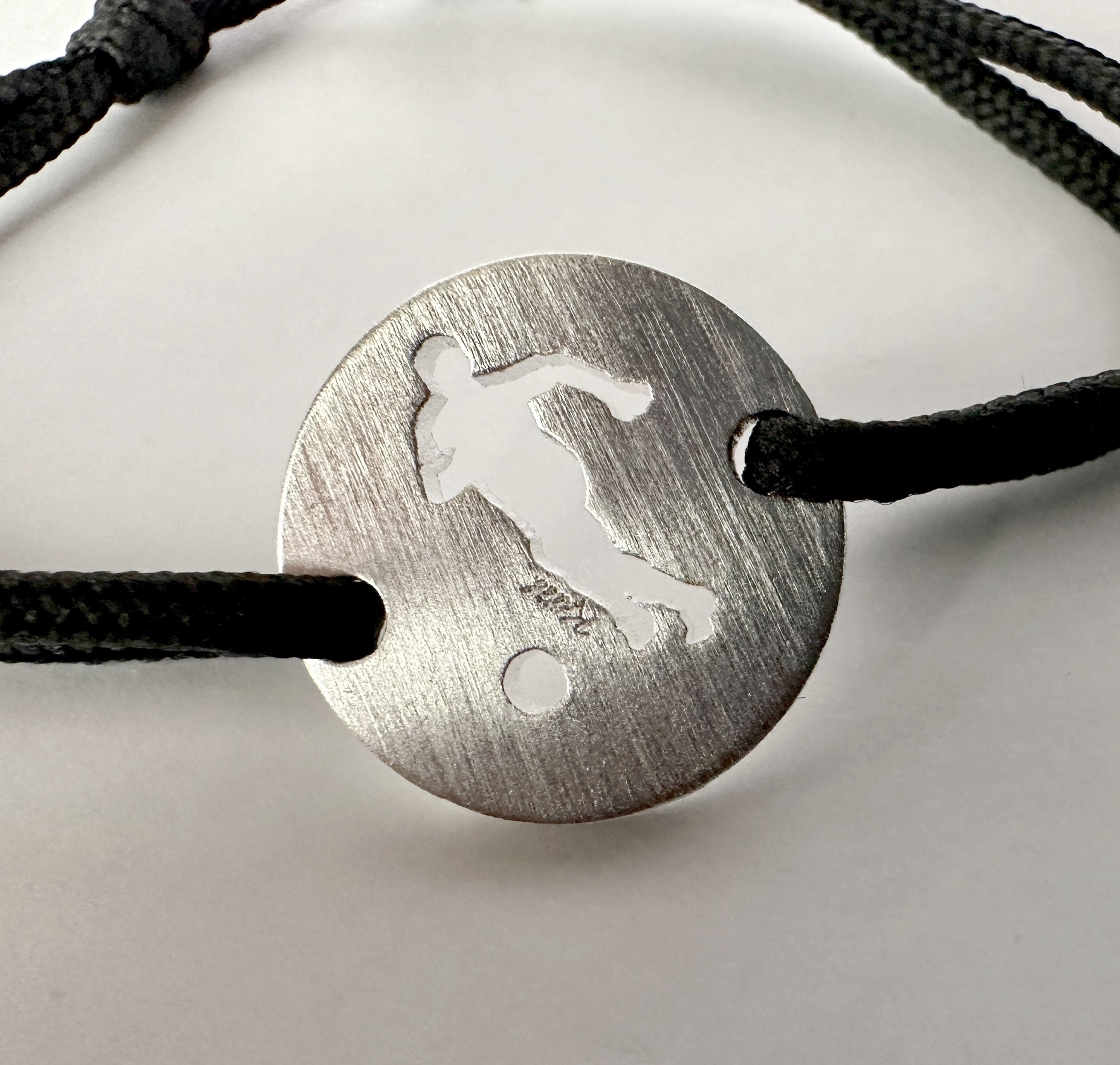 Bracelet MyFOOTBALL - Le Footballeur Plaqué Argent