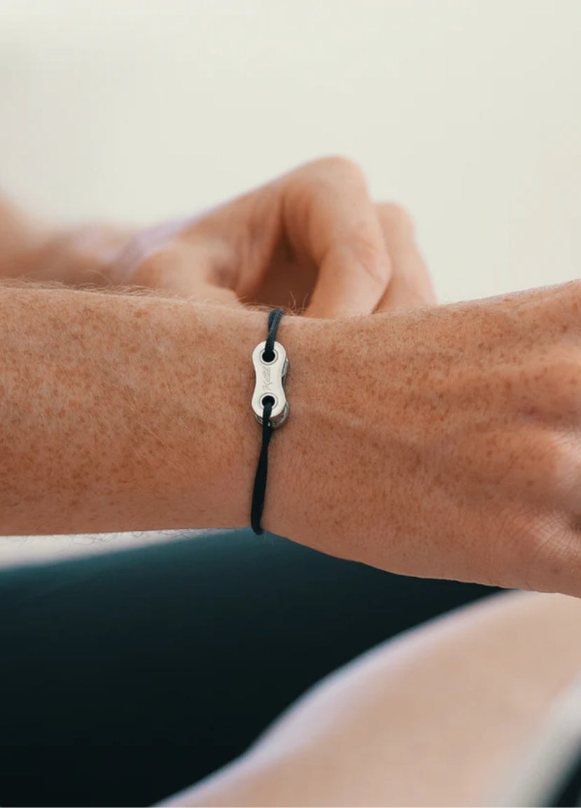 Bracelet Cordon Maillon Cyclisme | Silver