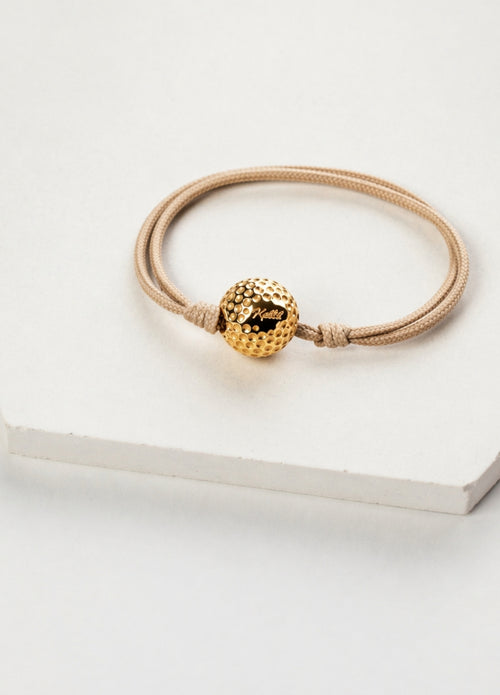 Bracelet Cordon Balle de Golf | Gold