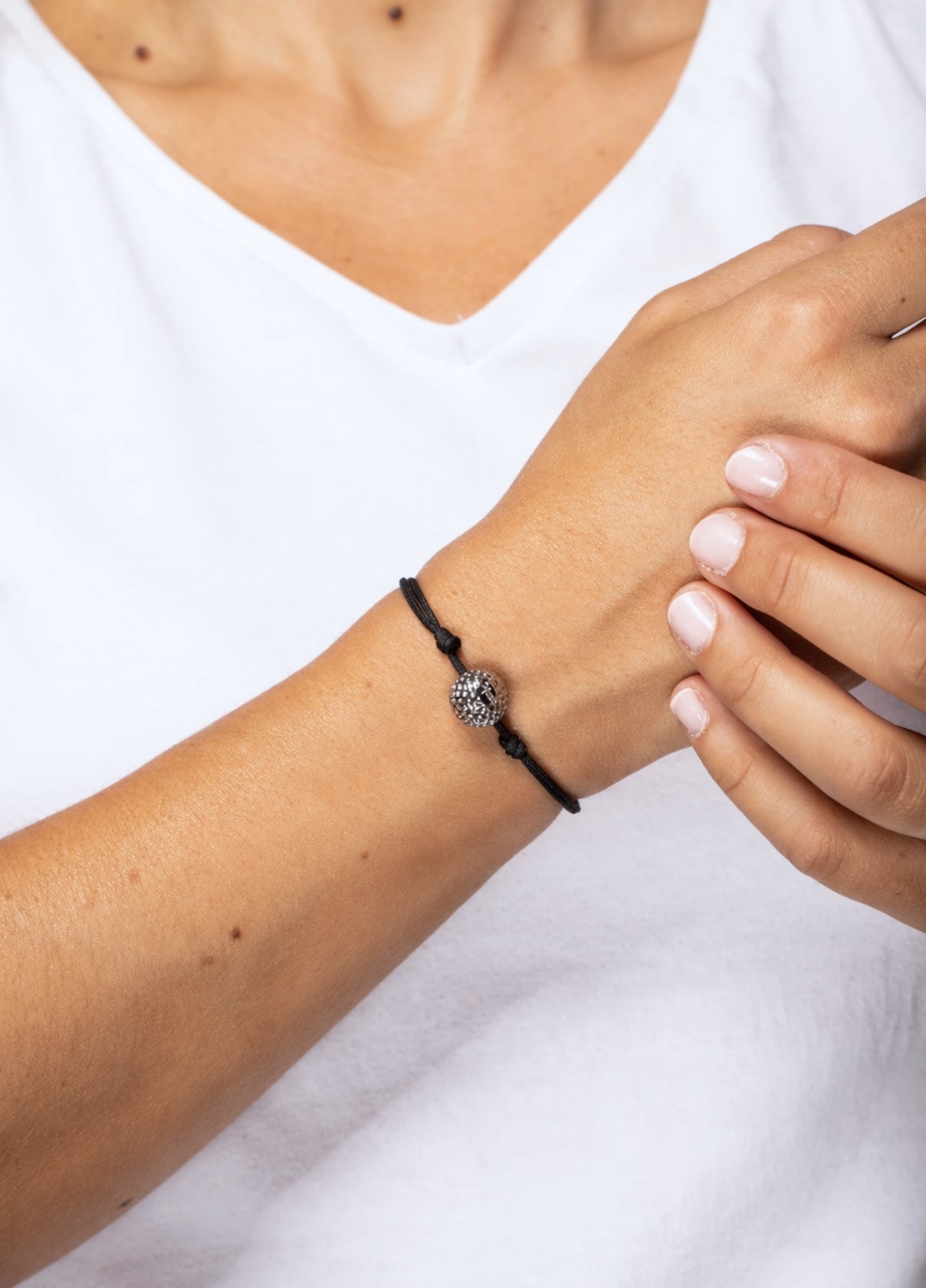 Bracelet Cordon Balle de Golf | Silver