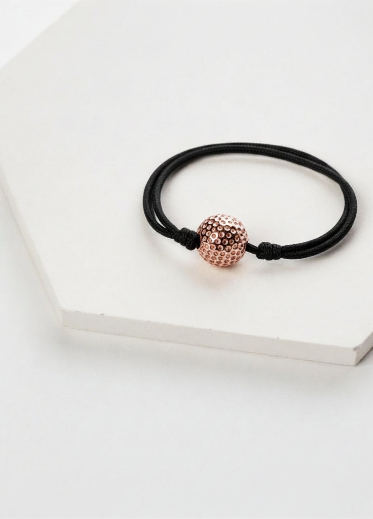 Bracelet Cordon Balle de Golf | Rose Gold