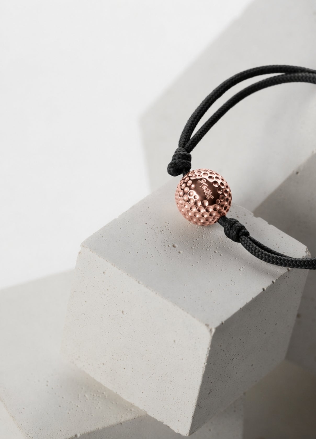Bracelet Cordon Balle de Golf | Rose Gold