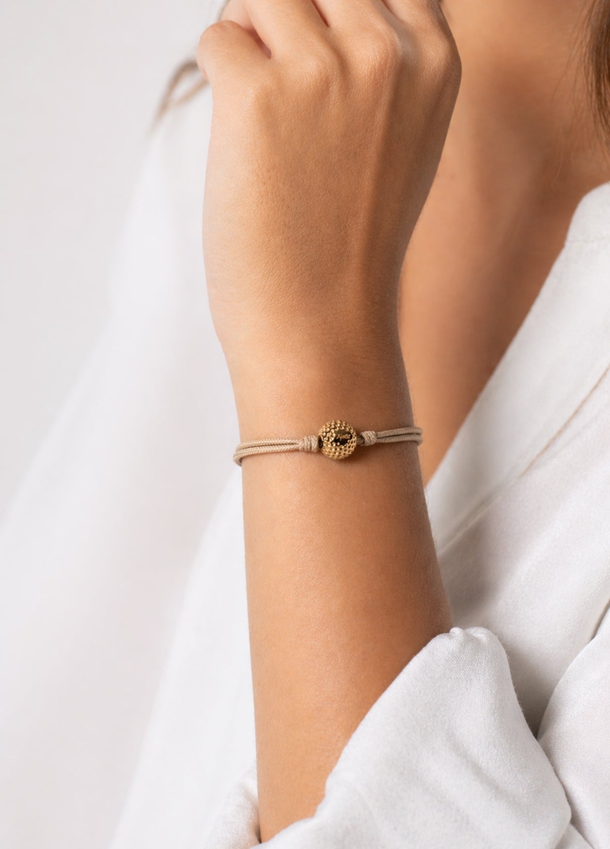 Bracelet Cordon Balle de Golf | Gold