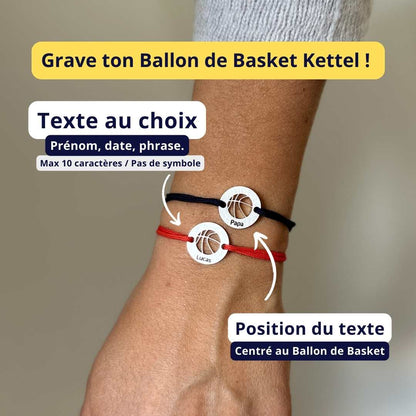 Bracelet MyBASKETBALL - Le Ballon | Plaqué Argent