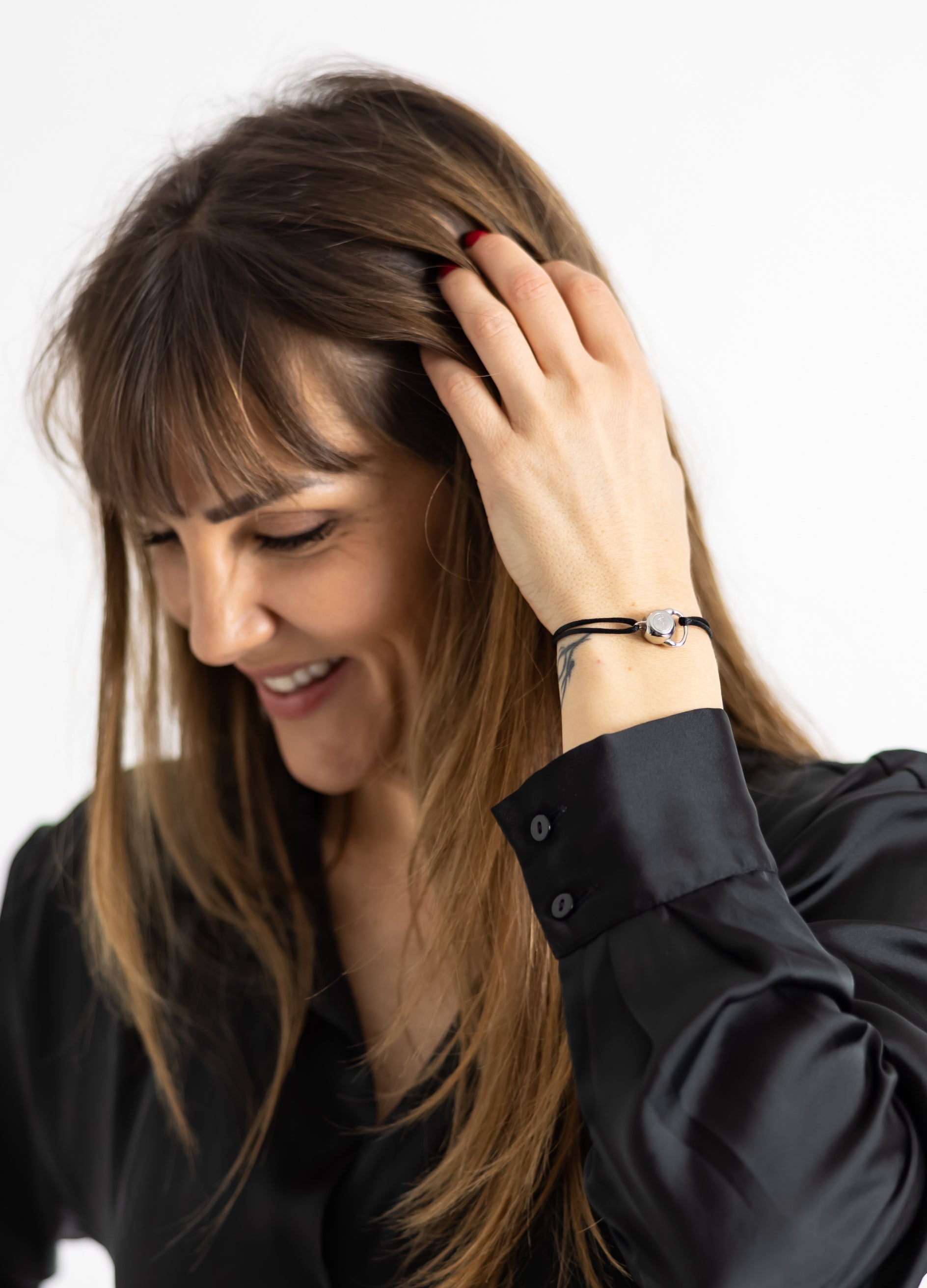 Bracelet Cordon Kettlebell | Silver