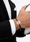 Bracelet Cordon MyRugby Ovalie | Silver